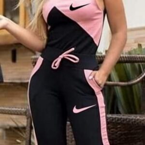 Conjunto Deportivo  Negro y Rosa Nike