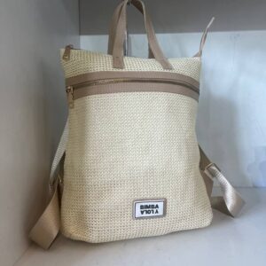 Mochila Beige con detalles en Marron marca Bimba y Lola