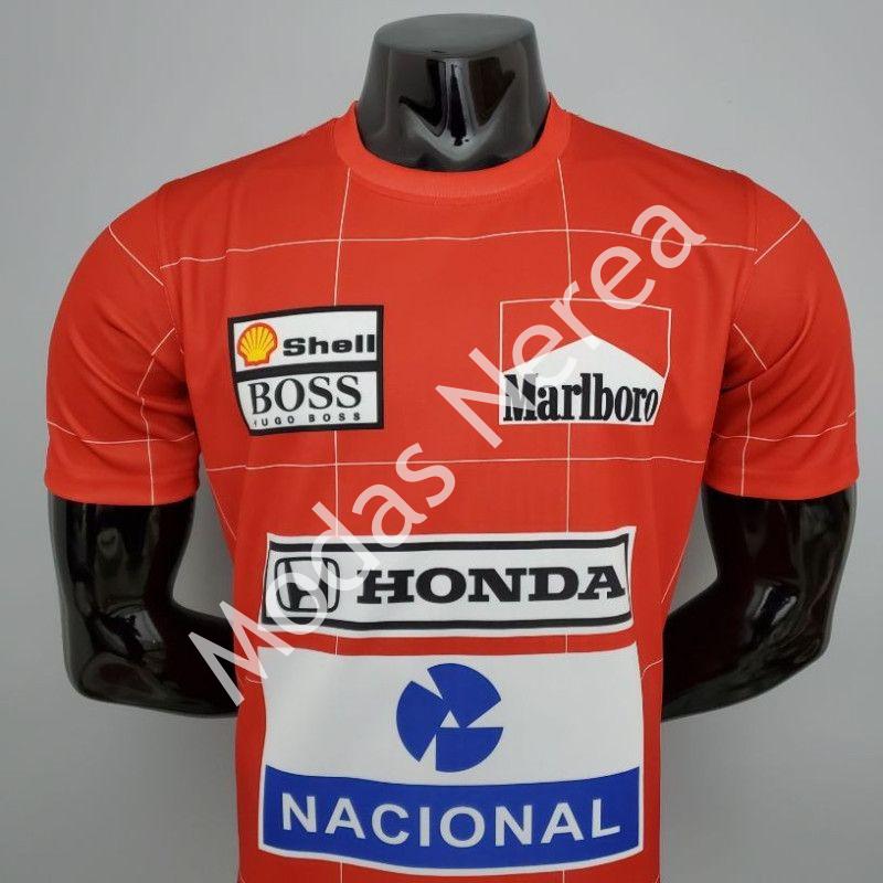 Camiseta F1 Ayrton Senna McLaren Honda Racing Team Retro 1991 - Imagen 6