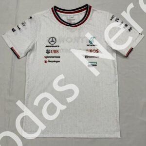 NUEVO-CAMISETA MERCEDES BLANCO F1 TEMPORADA 2024.TODAS LAS TALLAS