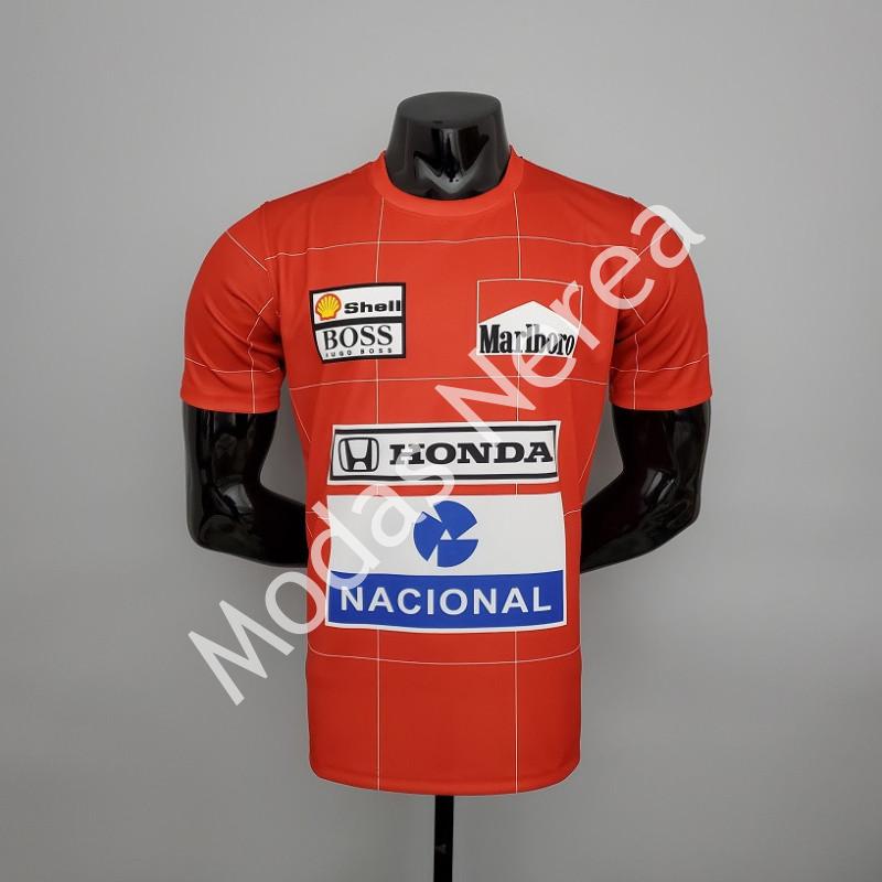 Camiseta F1 Ayrton Senna McLaren Honda Racing Team Retro 1991 - Imagen 4