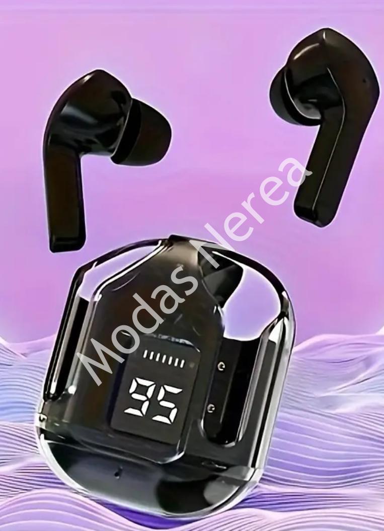 Auriculares inalámbricos de diseño en negro