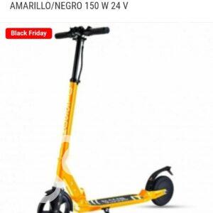 Patinete eléctrico sin sillín amarillo